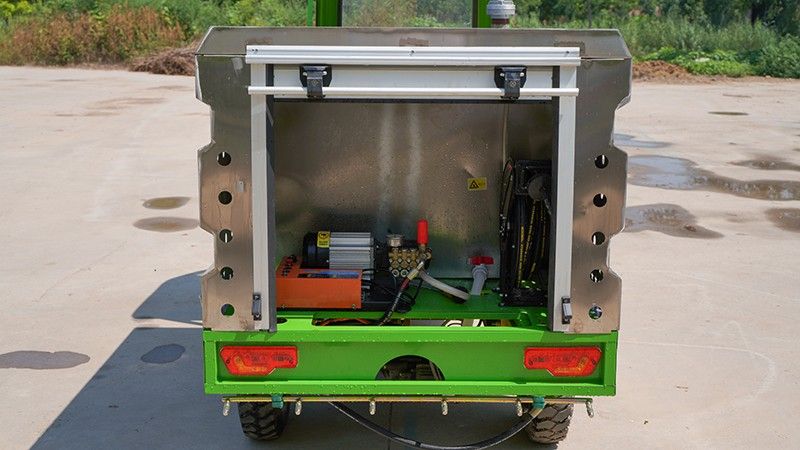 不銹鋼電動(dòng)三輪高壓清洗車(chē)(600L)