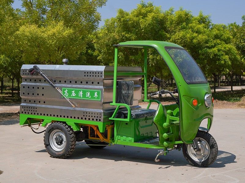 不銹鋼電動(dòng)三輪高壓清洗車(chē)(600L)